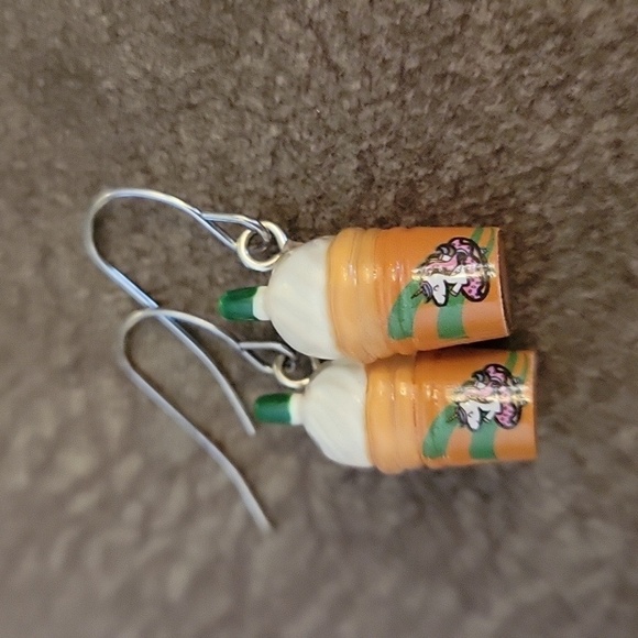 5/$25 Unicorn Coffee Frappuccino Kidcore Dangle Hook Earrings - Picture 3 of 5